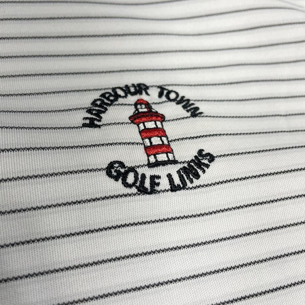 EUC Greg Norman ML75 Play Dry Golf Polo Harbour Town Golf Links RBC Host Men XL